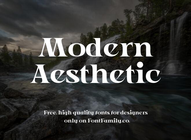 Modern Aesthetic Font