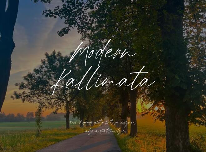 Modern Kallimata Font