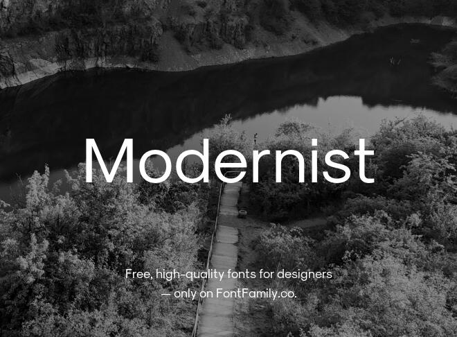 Modernist Font