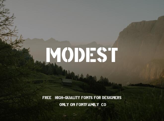Modest Font