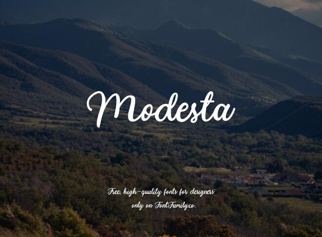 Modesta Font