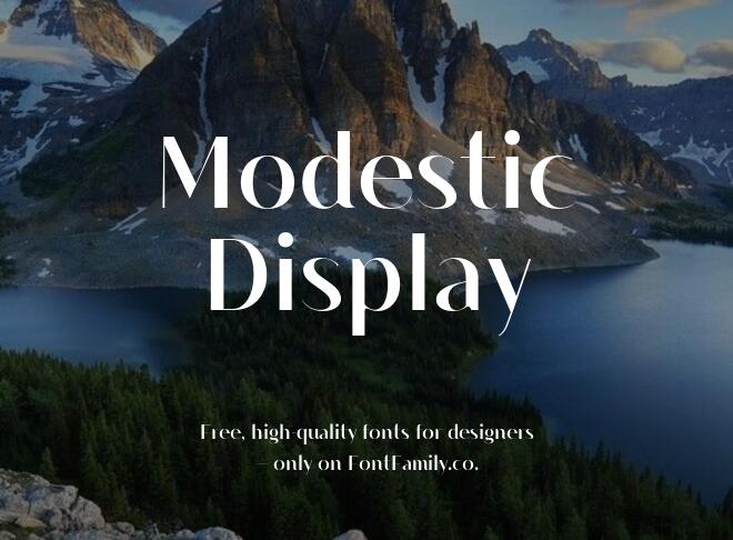 Modestic Display Font