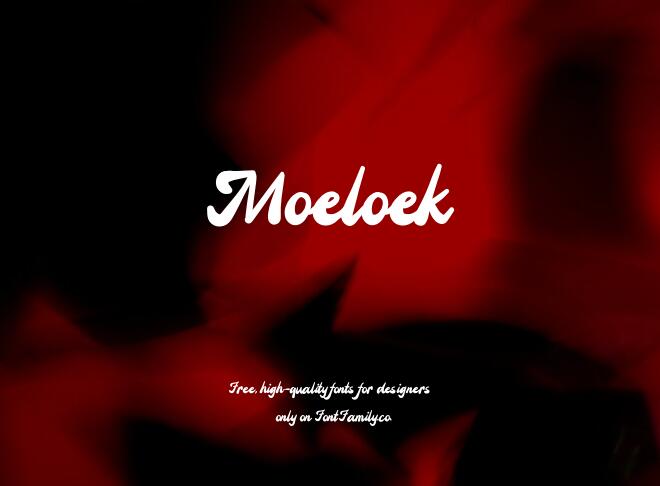 Moeloek Font