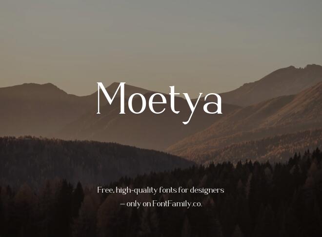 Moetya Font