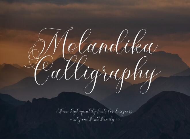 Molandika Calligraphy Font
