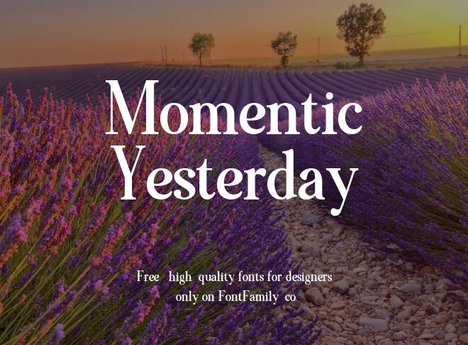 Momentic Yesterday Font