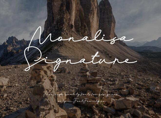 Monalisa Signature Font