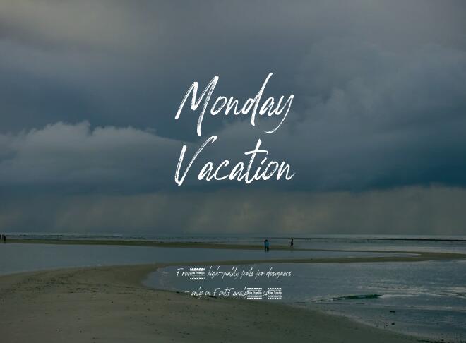 Monday Vacation Font