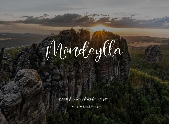 Mondeylla Font