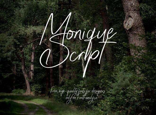 Monique Script Font