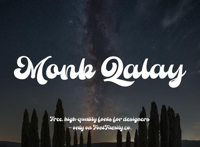 Monk Qalay Font