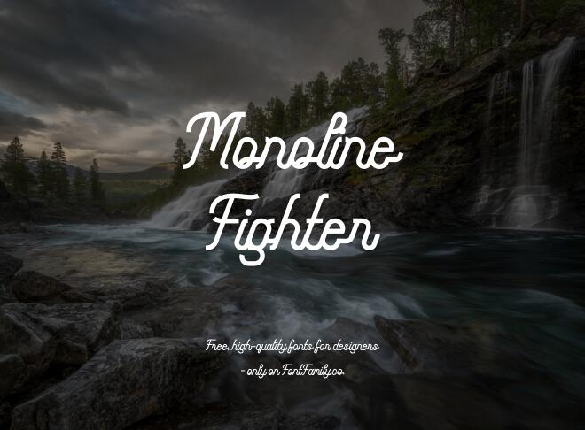 Monoline Fighter Font