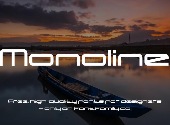 Monoline Font