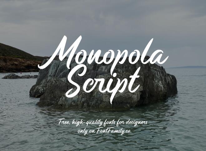 Monopola Script Font