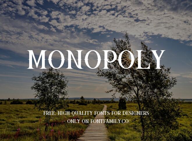 Monopoly Font