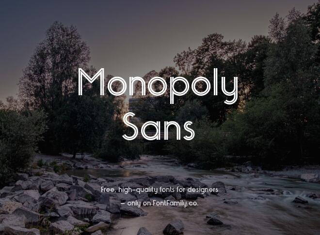 Monopoly Sans Font