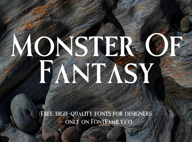 Monster Of Fantasy Font