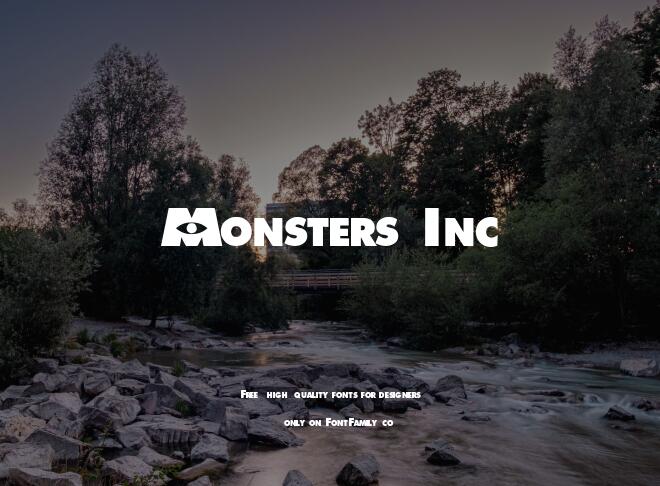 Monsters Inc Font