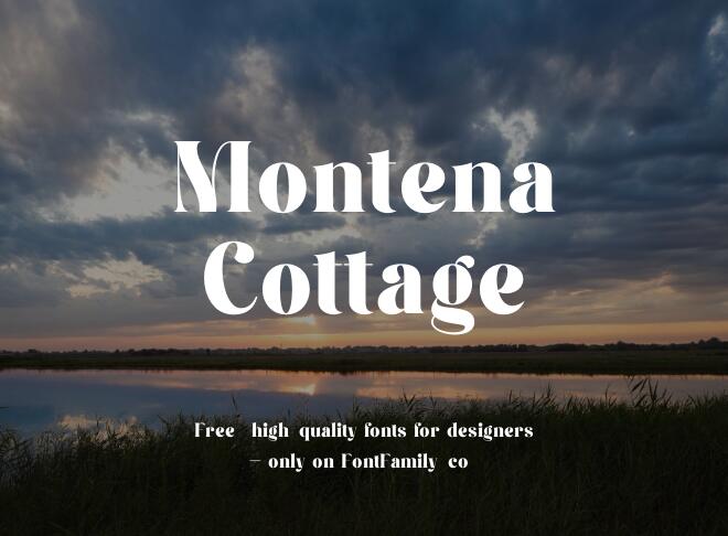 Montena Cottage Font