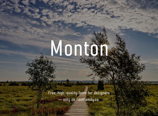 Monton Font