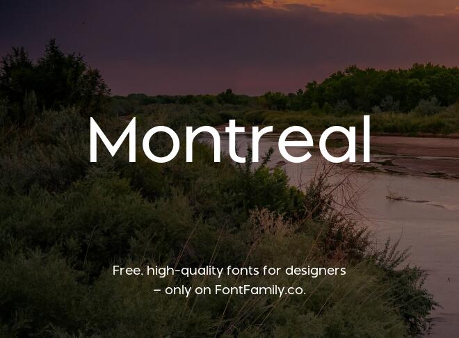 Montreal Font
