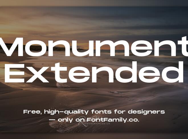 Monument Extended Font Family