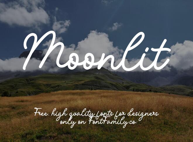 Moonlit Font