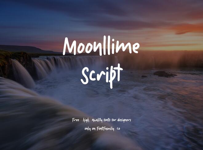 Moonllime Script Font