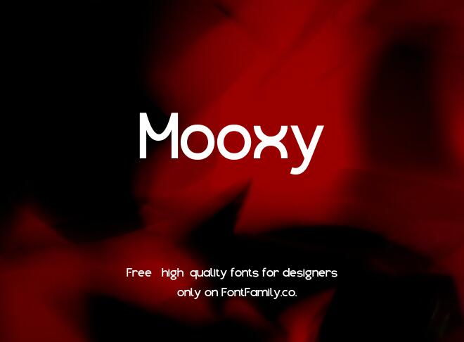 Mooxy Font