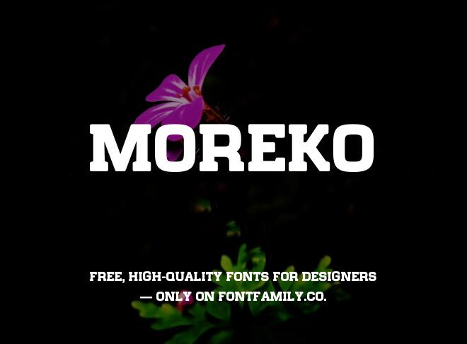Moreko Font