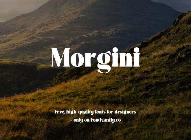 Morgini Font
