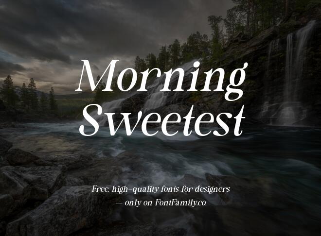 Morning Sweetest Font