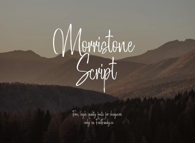 Morristone Script Font
