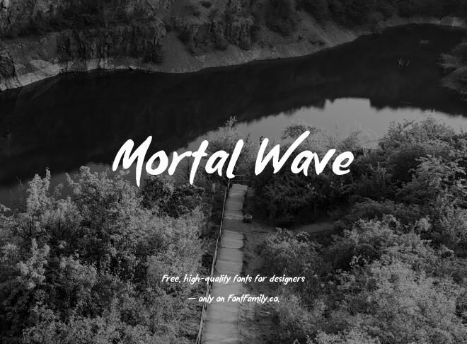 Mortal Wave Font
