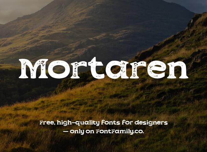 Mortaren Font