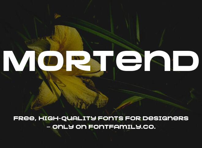 Mortend Font
