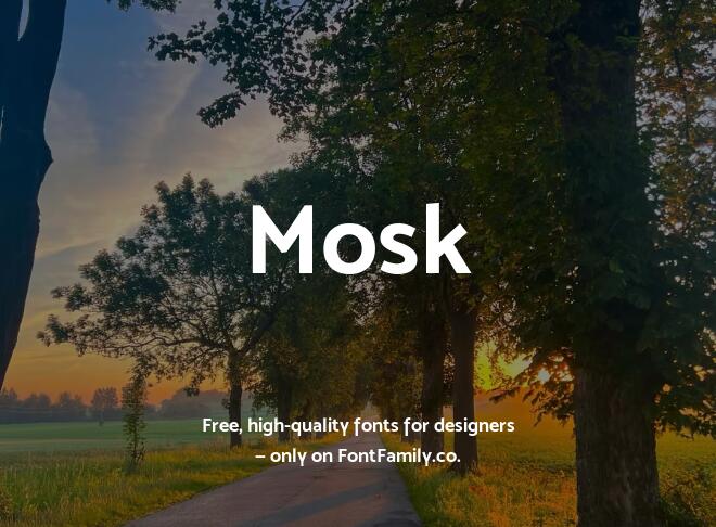 Mosk Font