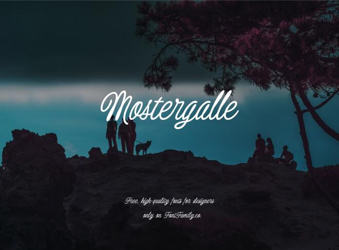 Mostergalle Font