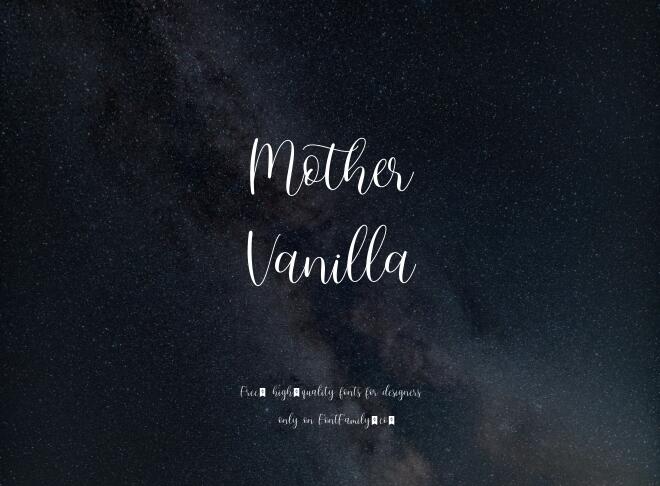 Mother Vanilla Font