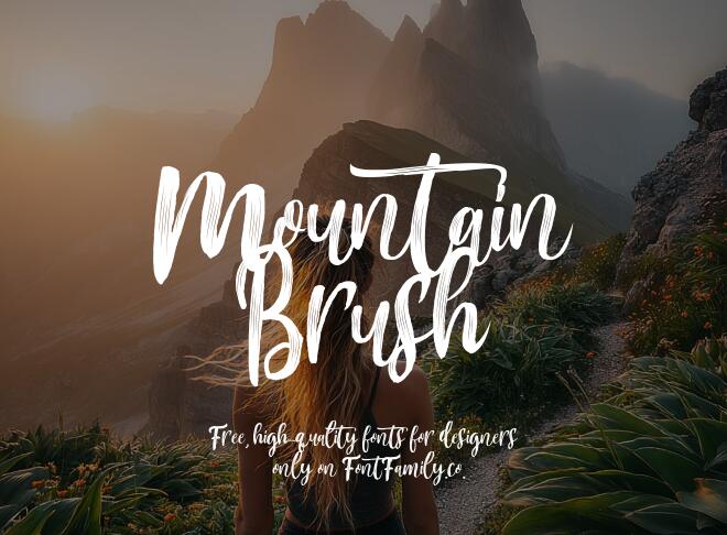 Mountain Brush Font