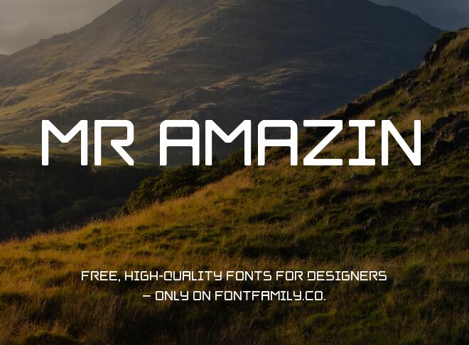 Mr Amazin Font