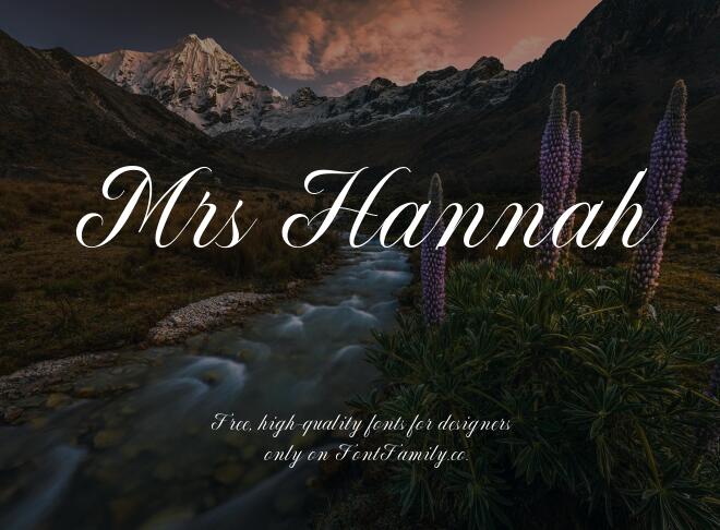Mrs Hannah Font