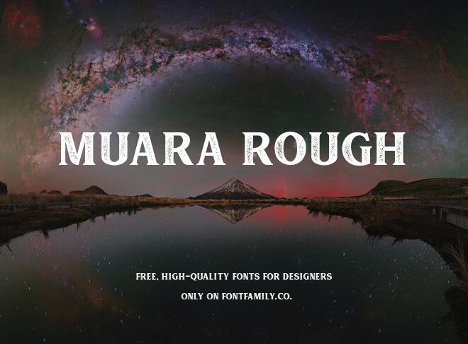 Muara Rough Font