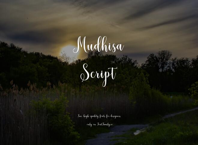 Mudhisa Script Font