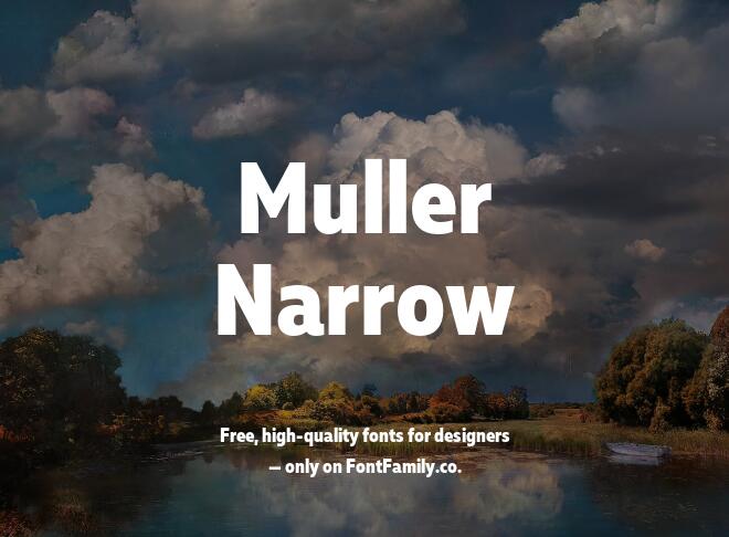 Muller Narrow Font