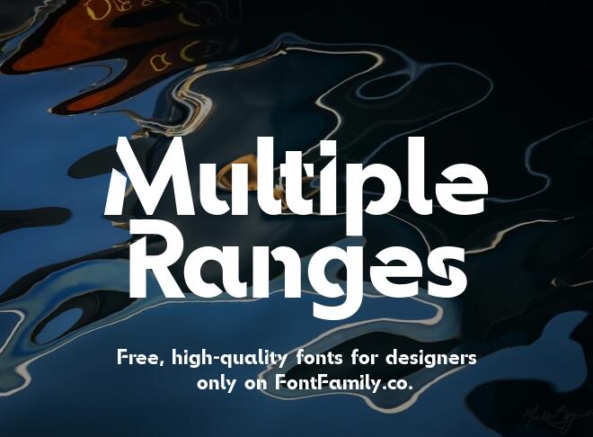 Multiple Ranges Font