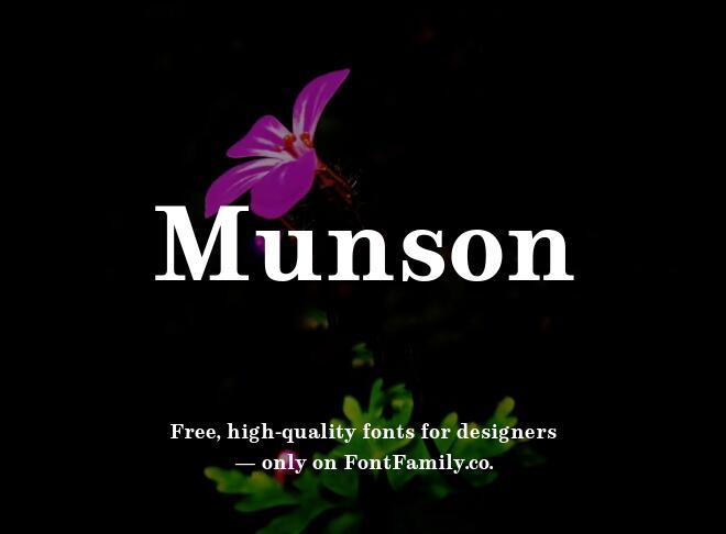 Munson Font