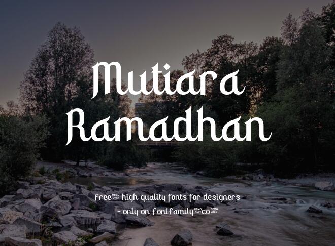 Mutiara Ramadhan Font