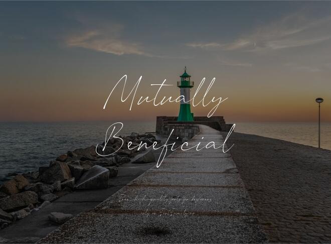 Mutually Beneficial Font