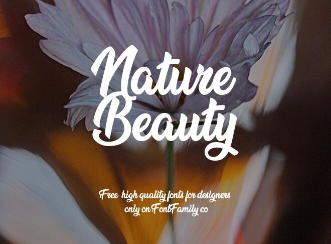 Nature Beauty Font